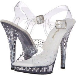 Transparent 13 cm LIP-108RS Bikini posing high heel shoes