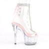 Rose transparent 18 cm STARDUST-1018C-2RS Exotic stripper ankle boots