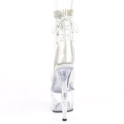 Bianco trasparente 18 cm STARDUST-1018C-2RS stivaletti exotic pole