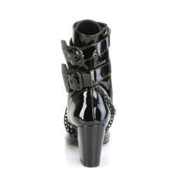 Verniciata 7,5 cm VIVIKA-128 Stivaletti vittoriani con tacco spesso