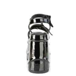 Verniciata 15 cm DemoniaCult WAVE-13 scarpe lolita sandali con zeppa plateau