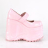 Rose Vegan 15 cm WAVE-32 gothic platform mary jane wedge pumps