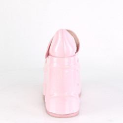 Rosa Vegano 15 cm WAVE-32 scarpe décolleté mary jane zeppa plateau