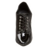 Verniciata 15 cm DOMINA-460 scarpe décolleté oxford stringate nere