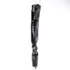 Patent 18 cm ADORE-3017 high heeled lace up thigh high boots