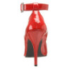 Tacchi alti rosso 13 cm SEDUCE-431 tacchi decoltè cinturino alla caviglia