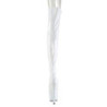 White 18 cm ADORE-3011HWR Hologram overknee boots peep toe