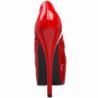 Rosso Vernice 14,5 cm Burlesque BORDELLO TEEZE-06 Plateau Scarpe Décolleté
