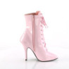 Patent 13 cm SEDUCE-1020 Rosa ankle boots high heels