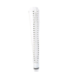 Patent 13 cm SEDUCE-3024 White high heeled mens thigh high boots