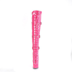 Verniciata fucsia 13 cm SEDUCE-3028 stivali sopra il ginocchio con