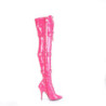 Verniciata fucsia 13 cm SEDUCE-3028 stivali sopra il ginocchio con