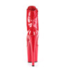 Verniciata 20 cm XTREME-1020 stivaletti tacco alto con stringati rosso