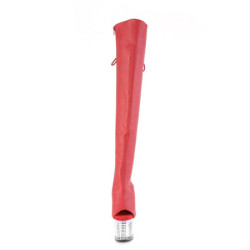 Vegano 18 cm SPECTATOR-3019 Rosso stivali overknee tacco alto