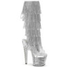 White strass platform 18 cm 2017RSF2 pleaser high heels ankle boots