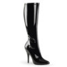 Black Shiny patent boots 13 cm SEDUCE-2000 pointed toe stiletto boots