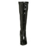 Black Shiny patent boots 13 cm SEDUCE-2000 pointed toe stiletto boots