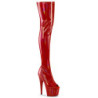 Rosso 18 cm ADORE-3011HWR Ologramma piattaforma stivali overknee spuntate