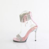 Rose 11,5 cm CHIC-47 ankle straps stiletto metal heels sandals