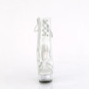 Bianco trasparente 15 cm DELIGHT-1018C stivaletti exotic pole
