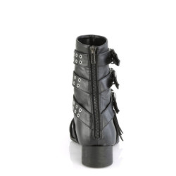 Vegan WARLOCK-70 pointed boots - mens winklepicker boots 6 buckles