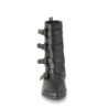 WARLOCK-110-B pointed boots - mens winklepicker 4 buckles