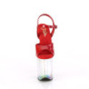 Red 20 cm FLAMINGO-809HT Hologram platform high heels shoes