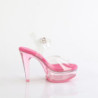 Trasparente 13 cm MARTINI-508 Rosa plateau sandali tacchi alti donna