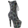 Silver Snake pattern 18 cm 1040SPF Exotic pole dance ankle boots