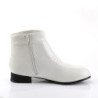 Leatherette PIMP-50 pimp shoes 70s men's disco platform shoes lace-up white