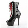 KISS-1020 - 15 cm platform high heel boots patent black