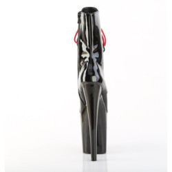 XTREME - 20 cm platform high heel boots patent black