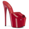 Red 18 cm JUBILANT-01 platform high heel mules women's