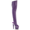 Vegan 18 cm SPECTATOR-3030 Purple high heeled thigh high boots