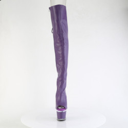 Vegan 18 cm SPECTATOR-3030 Purple high heeled thigh high boots