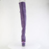Vegan 18 cm SPECTATOR-3030 Purple high heeled thigh high boots