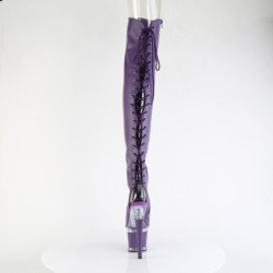 Vegan 18 cm SPECTATOR-3030 Purple high heeled thigh high boots