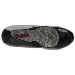 Nero Vernice 14,5 cm Burlesque BORDELLO TEEZE-06 Plateau Scarpe Décolleté