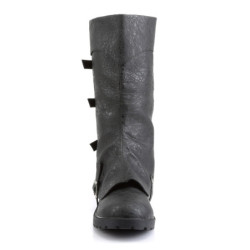 GOTHAM-105 halloween black captain boots cosplay men's boots with buckles