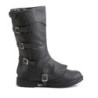 GOTHAM-105 halloween black captain boots cosplay men's boots with buckles