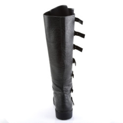 GOTHAM-110 halloween black captain boots cosplay men's boots with buckles