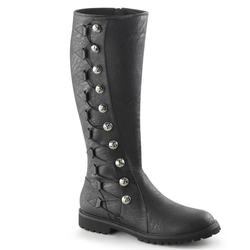 GOTHAM-109 black captain boots cosplay halloween men's boots