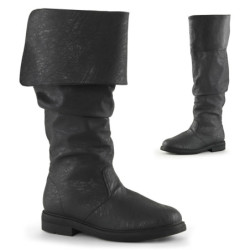 Black robinhood men's boots cosplay renaissance halloween boot