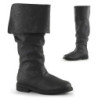 Black robinhood men's boots cosplay renaissance halloween boot