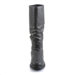 Black robinhood men's boots cosplay renaissance halloween boot