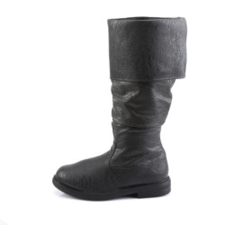 Black robinhood men's boots cosplay renaissance halloween boot
