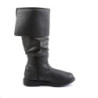 Black robinhood men's boots cosplay renaissance halloween boot