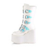 Vegan 14 cm SWING-230 emo platform calf-high buckle boots