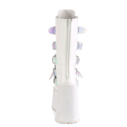 Vegan 14 cm SWING-230 emo platform calf-high buckle boots