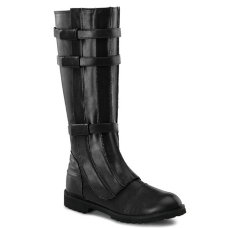 WALKER-130 black captain boots cosplay halloween men's boots
